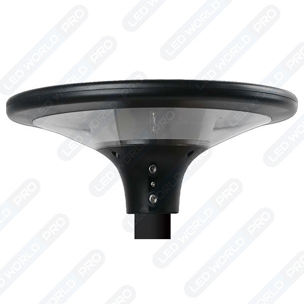 Pack lampadaire complet 3 mètres : Lampe solaire Série OVNI SUN FLOWER 300 3000K + Mât STANDARD (V1 EVO ou V4 EVO - Avec trappe) + Adaptateur 60/80 mm