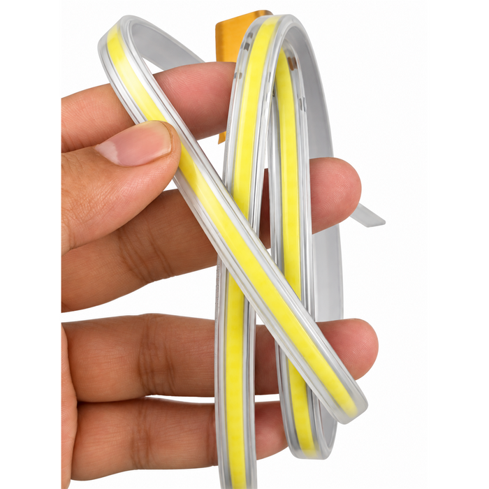 Ruban LED COB - Série FLY - 50 mètres - 10 Watts/mètre - 100 Lumens/Watt - Angle 180° - IP65 - 50 x 9 x 4 cm - Découpage par module de 0,5 mètres - 3000k / 4000k / 6000k au choix