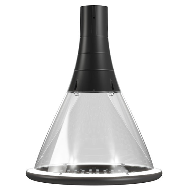Pack lampadaire filaire complet 3/4/5/6 mètres au choix : Lampe filaire Série OVALI GARDEN + Mât EVO - Entraxe des trous 200mm - Noir