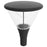 Pack lampadaire filaire complet 3/4/5/6 mètres au choix : Lampe filaire Série OVALI GARDEN + Mât EVO - Entraxe des trous 200mm - Noir