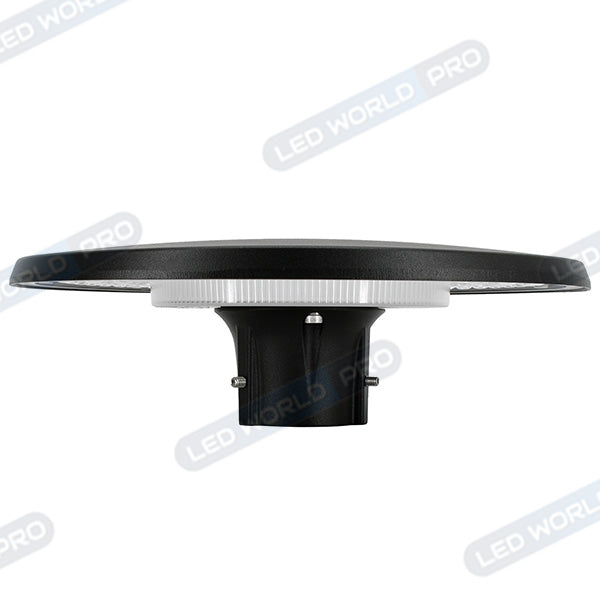 Lampe de jardin et parking filaire - Série GARDENIA - CCT (Couleur Changeante en Température) - Puissance Ajustable 30 / 50 / 70 Watts - Jusqu'à 10 800 Lumens - IP66 - IK08 - Angle 120° - 32 x 32 x 10 cm - Tube d'insertion 60mm - Couleur NOIR