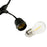 Lot de 10 guirlandes lumineuses solaires - Série GUINGUETTE - 3 Watts - 180 Lumens (10 x 18 Lumens) - Angle 320° - IP65 - 3000K - 10 Mètres - Couleur NOIR - 4 modes d'éclairage
