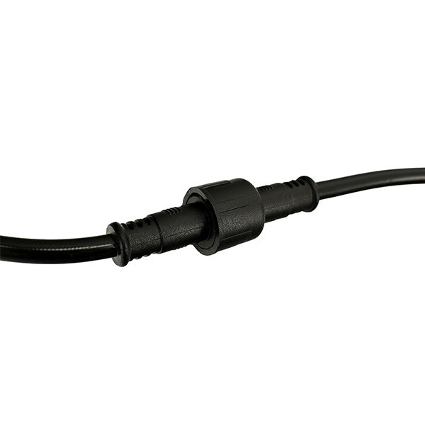 Lot de 10 guirlandes lumineuses solaires - Série GUINGUETTE - 3 Watts - 180 Lumens (10 x 18 Lumens) - Angle 320° - IP65 - 3000K - 10 Mètres - Couleur NOIR - 4 modes d'éclairage