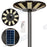 Pack de 4x Lampes solaires pour extérieur - Série OVNI - Version HERCULE 800 - 2700 Lumens - Angle 360° - IP65 - Lampe 745 x 135 mm - Panneau 625 x 345 mm - Diamètre tube d'insertion  60 - 76 mm - Détecteur PIR – Capteur crépusculaire - 6000k