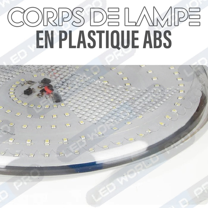 Plafonnier LED Solaire CCT (Couleur Changeante en Température ) - Rendu lumineux 300 Watts - 1600 Lumens - Série HOME 300 – Lampe diamètre 36 cm - Panneau solaire 58 x 35 x 2cm - IP65 - Avec télécommande multifonctions