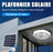 Plafonnier LED Solaire CCT (Couleur Changeante en Température ) - Rendu lumineux 300 Watts - 1600 Lumens - Série HOME 300 – Lampe diamètre 36 cm - Panneau solaire 58 x 35 x 2cm - IP65 - Avec télécommande multifonctions