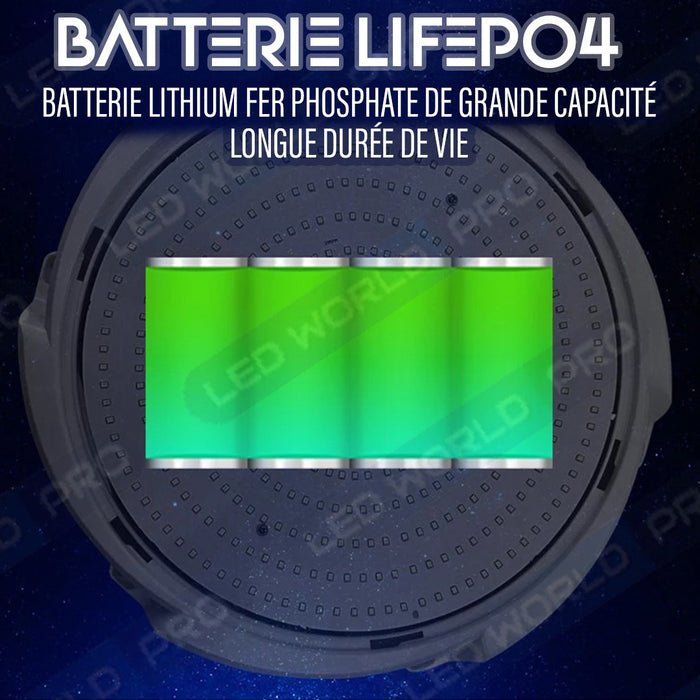 Plafonnier LED Solaire CCT (Couleur Changeante en Température ) - Rendu lumineux 300 Watts - 1600 Lumens - Série HOME 300 – Lampe diamètre 36 cm - Panneau solaire 58 x 35 x 2cm - IP65 - Avec télécommande multifonctions