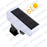 Projecteur LED solaire de sécurité - Série ILLUSION – Rendu lumineux 100 Watts - IP65 - 195 x 104 x 90 mm - 3 modes - Télécommande - Avec détecteur de mouvement – Fonction détection 0-100% - Avec capteur crépusculaire - 6000k