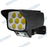 Projecteur LED solaire de sécurité - Série ILLUSION BLACK – Rendu lumineux 100 Watts - IP65 - 195 x 104 x 90 mm - 3 modes - Télécommande - Avec détecteur de mouvement – Fonction détection 0-100% - Avec capteur crépusculaire - 6000k