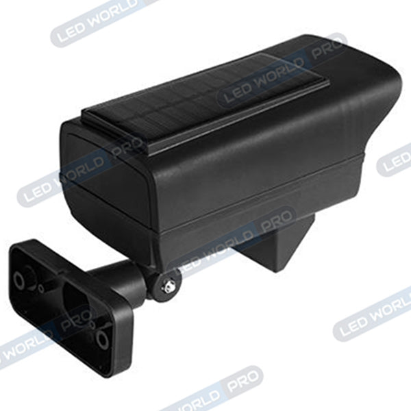Projecteur LED solaire de sécurité - Série ILLUSION BLACK – Rendu lumineux 100 Watts - IP65 - 195 x 104 x 90 mm - 3 modes - Télécommande - Avec détecteur de mouvement – Fonction détection 0-100% - Avec capteur crépusculaire - 6000k