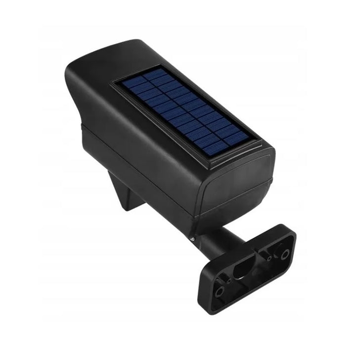 Pack de 2x Projecteurs LED solaires de sécurité - Série ILLUSION BLACK – Rendu lumineux 100 Watts - IP65 - 16 x 15 x 9 cm - 3 modes - Télécommande - Avec détecteur de mouvement – Fonction détection 0-100% - Avec capteur crépusculaire - 6000k