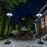 Lampe de jardin et parking solaire - Série OVNI MOBILE - CCT (Couleur Changeante en Température) - 500 Watts - 1800 Lumens - IP65 - Angle 120° - Lampe 45 x 11 cm -  Capteur de mouvement - Capteur crépusculaire - Avec Télécommande - Mât 2,5 mètres inclus