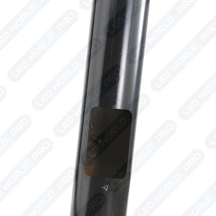 Pack lampadaire filaire complet quadruple tête 6 mètres : 4x Lampes filaires Série FLEX V2 - 100 Watts - 6000k + Mât STANDARD 6 mètres avec trappe au choix (STANDARD V2 EVO ou STANDARD V4 EVO) + Quadruple tête de mât perpendiculaire