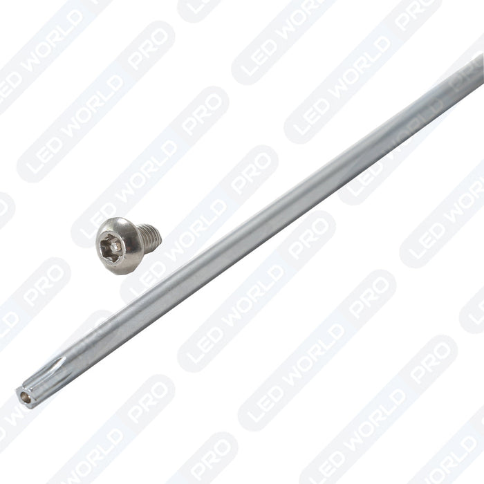 Pack lampadaire filaire complet quadruple tête 6 mètres : 4x Lampes filaires Série FLEX V2 - 100 Watts - 6000k + Mât STANDARD 6 mètres avec trappe au choix (STANDARD V2 EVO ou STANDARD V4 EVO) + Quadruple tête de mât perpendiculaire