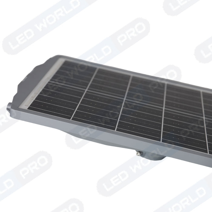 Pack lampadaire complet 6 mètres : Lampe solaire Série STARSHIP ULTRA 8500 - 2000 Watts - 8500 Lumens - 3000K + Mât STANDARD 6 mètres au choix (Série STANDARD V1 EVO ou Série STANDARD V4 EVO - Avec trappe)