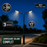 Pack lampadaire solaire complet double tête 3/4/5/6 mètres au choix : 2x Lampadaires solaires - Série POWER ULTRA V2 CCT + Mât STANDARD V1 EVO + Adaptateur double tête de mât + 2x Adaptateurs ajustables 80/50mm