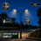 Pack lampadaire solaire complet double tête 3/4/5/6 mètres au choix : 2x Lampadaires solaires - Série POWER ULTRA V2 CCT + Mât STANDARD V1 EVO + Adaptateur double tête de mât + 2x Adaptateurs ajustables 80/50mm