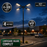Pack lampadaire solaire complet quadruple tête 3/4/5/6 mètres au choix : 4x Lampadaires solaires - Série POWER ULTRA V2 CCT + Mât STANDARD V1 EVO + Adaptateur quadruple tête de mât + 4x Adaptateurs ajustables 80/50mm