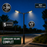 Pack lampadaire solaire complet double tête 3/4/5/6 mètres au choix : 2x Lampadaires solaires - Série POWER ULTRA V2 CCT + Mât STANDARD V1 EVO + Adaptateur double tête de mât + 2x Adaptateurs ajustables 80/50mm