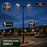 Pack lampadaire solaire complet double tête 3/4/5/6 mètres au choix : 2x Lampadaires solaires - Série POWER ULTRA V2 CCT + Mât STANDARD V1 EVO + Adaptateur double tête de mât + 2x Adaptateurs ajustables 80/50mm