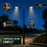Pack lampadaire solaire complet double tête 3/4/5/6 mètres au choix : 2x Lampadaires solaires - Série POWER ULTRA V2 CCT + Mât STANDARD V1 EVO + Adaptateur double tête de mât + 2x Adaptateurs ajustables 80/50mm