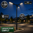Pack lampadaire solaire complet triple tête 3/4/5/6 mètres au choix : 3x Lampadaires solaires - Série POWER ULTRA V2 CCT + Mât STANDARD V1 EVO + Adaptateur triple tête de mât + 3x Adaptateurs ajustables 80/50mm