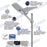Pack lampadaire complet 5 mètres : Lampe de rue solaire Série INTERSTELLAR ULTRA - 400 Watts - 3100 Lumens - 4000K + Mât STANDARD 5 mètres