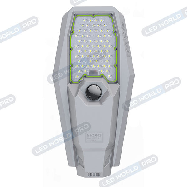 Pack lampadaire complet 4 mètres : Lampe de rue solaire Série INTERSTELLAR ULTRA - 400 Watts - 3100 Lumens - 6000K + Mât STANDARD (V1 EVO ou V4 EVO - Avec trappe)