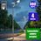 Pack lampadaire complet 4 mètres : Lampe de rue solaire Série INTERSTELLAR ELITE - 800 Watts - 5600 Lumens - 6000K + Mât STANDARD V1 EVO ou Mât STANDARD V4 ECO 4 mètres