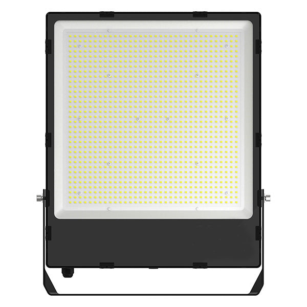 Pack de 2x Projecteurs LED filaires - Série CITY PLUS V4 - Puissance ajustable 150 / 225 / 300 Watts  - CCT - 180 Lumens/Watt - 120° - IP66 - 50 x 40 x 4 cm - Protection à l'impact IK08 - Transformateur LIFUD - Garantie 5 ans