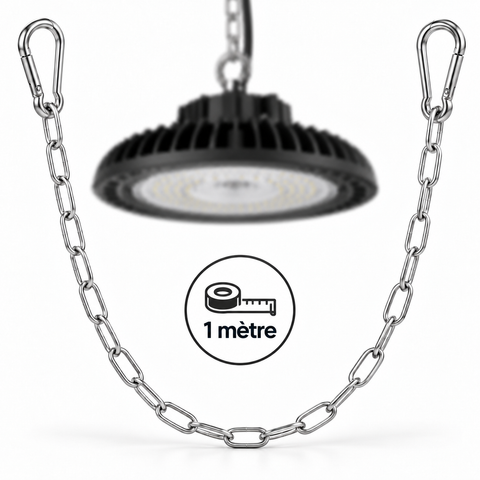 Chaîne de suspension pour lampe industrielle UFO - 1 mètres