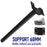 Support mural pour Candélabre / Lampe de rue et parking – Diamètre 60mm - Couleur NOIR - Modèle renforcé avec antirouille
