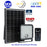 Projecteur LED solaire CCT (Couleur Changeante en Température) - Série SECURITY V1 - Rendu lumineux 300 Watts - 4800 lumens - Angle 120° x 60° - IP65 - Lampe 20 x 19 x 5 cm - Panneau solaire monocristallin - Détecteur Infrarouge