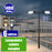 Pack lampadaire complet double tête 6 mètres : 2x Lampadaires solaires - Série VIEW V2 EVO 1400 Watts - 4500 Lumens - 3000k/6000k au choix + Mât STANDARD V1 EVO 6 mètres + Double tête de mât en ligne ou perpendiculaire