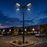 Pack lampadaire solaire complet quadruple tête 3/4/5/6 mètres au choix : 4x Lampadaires solaires - Série POWER ULTRA V2 CCT + Mât STANDARD V1 EVO + Adaptateur quadruple tête de mât + 4x Adaptateurs ajustables 80/50mm
