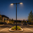 Pack lampadaire solaire complet double tête 3/4/5/6 mètres au choix : 2x Lampadaires solaires - Série POWER ULTRA V2 CCT + Mât STANDARD V1 EVO + Adaptateur double tête de mât + 2x Adaptateurs ajustables 80/50mm