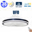 Ventilateur de plafond LED filaire - Série FRESH - Version OVNI - 36 Watts - 2880 Lumens - 80 Lumens/watt - CCT (Couleur Changeante en Température) 3000k/4000k/6000k - IP20 - Angle 120° -  48 x 17 x 7 - Modèle Noir - Avec télécommande
