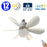 Ventilateur de plafond LED filaire - Série FRESH - 12 Watts - 960 Lumens - 80 Lumens/wattt - CCT (Couleur Changeante en Température) 3000k/4000k/6000k - IP20 - Angle 120° -  420mm de diamètre - Avec télécommande