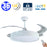 Ventilateur de plafond LED filaire - Série FRESH - 36 Watts - 2880 Lumens - 80 Lumens/watt - CCT (Couleur Changeante en Température) 3000k/4000k/6000k - IP20 - Angle 120° -  48 x 30 x 9 cm - Modèle Blanc - Avec télécommande