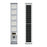Lampe de rue solaire - Série VIBRATION - 5640 Lumens - 500 Watts - Structure Aluminium + ABS - Dimensions 1500 x 255 mm - Panneau solaire 55W MONOCRISTALLIN - Autonomie 12 heures