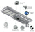 Lampe de rue solaire - Série STREET V3 - 24 000 - Lumens - 120 Watts - Structure Aluminium - Dimensions 2006 x 408 x 150 mm - Panneau solaire 150W MONOCRISTALLIN - Autonomie 12 heures - Garantie 3 ans