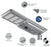 Lampe de rue solaire - Série STREET V3 -  6000 Lumens - 30 Watts - Structure Aluminium - Dimensions 828 x 408 x 150 mm - Panneau solaire 50W MONOCRISTALLIN - Autonomie 12 heures - Garantie 3 ans