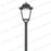 Pack de 2x Lampes de jardin filaires - Série OVALI RETRO - 40 Watts - 5600 Lumens - 140 Lumens/Watt - IK08 - IP65 - 120° – 4000k - Transformateur SOSEN - Tube d’insertion 80 mm - 70 x 40 x 40 cm - Avec couvercle anti-éblouissement -  Garantie 5 ans