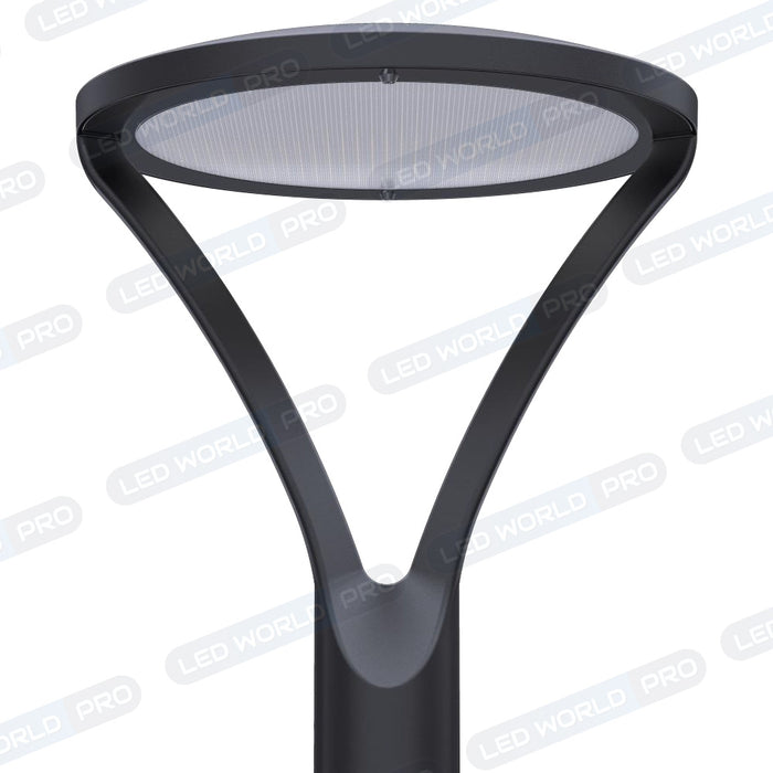 Pack de 4x Lampes de jardin filaires - OVALI ULTRA CCT - Puissance ajustable 30 / 40 / 60 Watts - Jusqu'à 9600 Lumens - 160 Lumens/Watt - IK08 - IP66 - Angle 90° - Tube d’insertion 60 / 80mm - Transformateur SOSEN - 54 x 42 x 42 cm - Garantie 5 ans