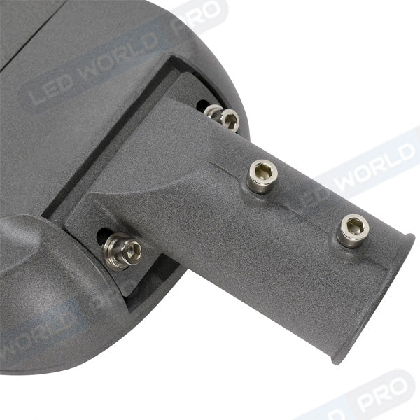 Pack de 2x Lampes de rue filaires - Série JPR - 30 Watts - 3500 Lumens - 117 Lumens/Watt - Angle 120° - IP66 - IK08 - 50 x 21 x 14 cm - Tube d'insertion 50mm - Support ajustable - 4000K - Couleur GRIS - Transformateur INVENTRONICS - Garantie 5 ans