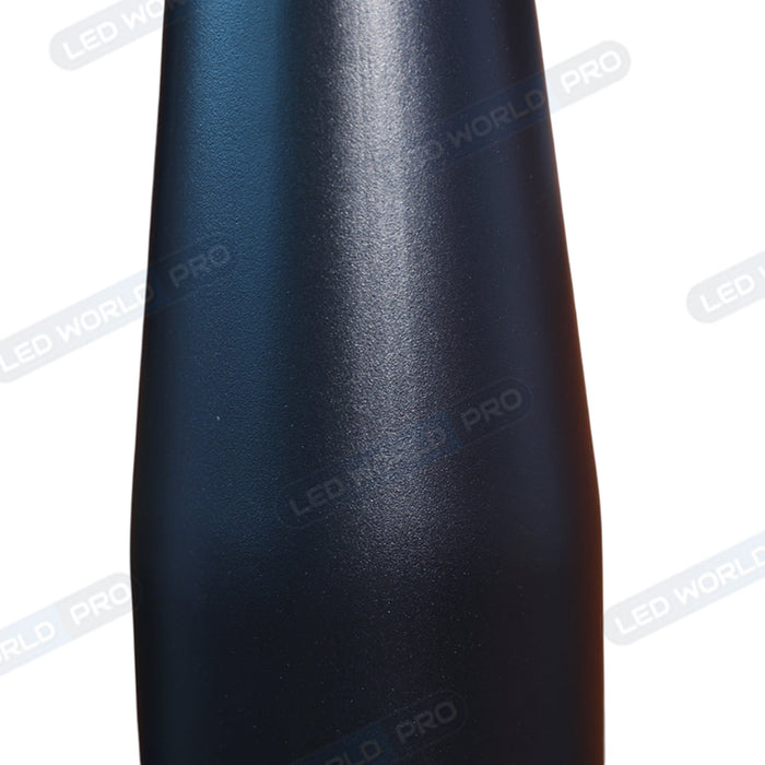 Mât / Poteau pour lampe de rue - Nouveau design - Série STANDARD V3 EVO - 3 mètres - Entraxe latéral des trous 200mm -  Couleur NOIR - Finition épurée - Base de fondation en option - Capuchon en option