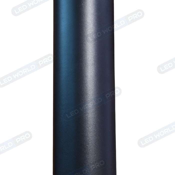 Mât / Poteau pour lampe de rue - Nouveau design - Série STANDARD V3 EVO - 3 mètres - Entraxe latéral des trous 200mm -  Couleur NOIR - Finition épurée - Base de fondation en option - Capuchon en option