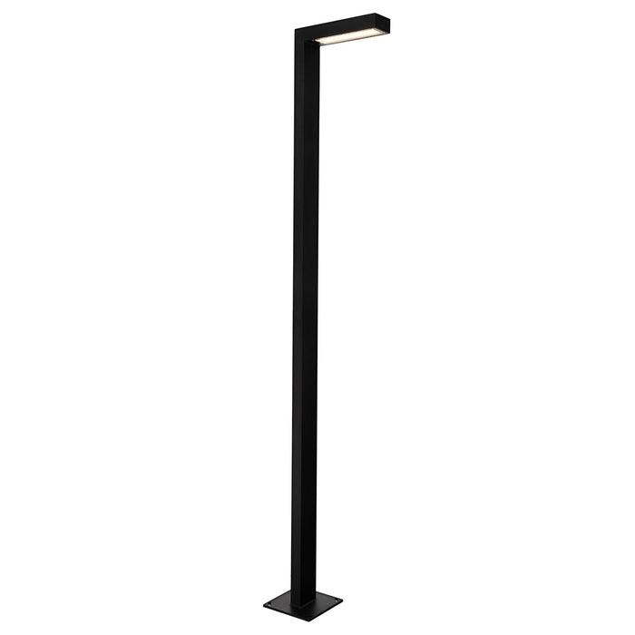Lampe de rue / jardin filaire - Série MODERNA - 30 Watts - 4200 Lumens - 140 Lumens/Watt - Angle 140° - IP65 - 250 x 40 x 10 cm - 4000K - Bras ajustable 90° - Avec trappe - Base de fondation en option
