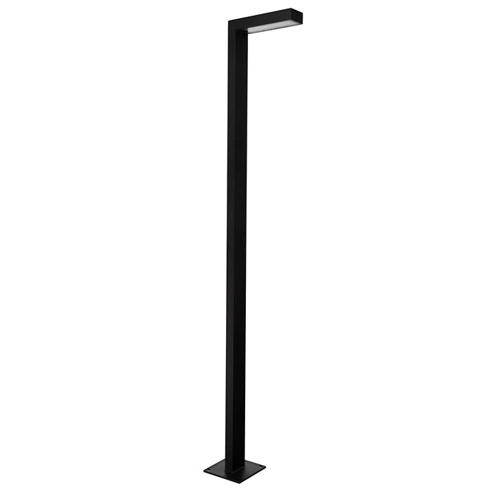Lampe de rue / jardin filaire - Série MODERNA - 30 Watts - 4200 Lumens - 140 Lumens/Watt - Angle 140° - IP65 - 250 x 40 x 10 cm - 4000K - Bras ajustable 90° - Avec trappe - Base de fondation en option