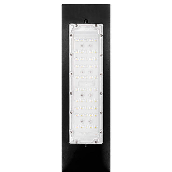 Lampe de rue / jardin filaire - Série MODERNA - 30 Watts - 4200 Lumens - 140 Lumens/Watt - Angle 140° - IP65 - 250 x 40 x 10 cm - 4000K - Bras ajustable 90° - Avec trappe - Base de fondation en option